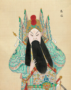 京剧扮相武将人物画像