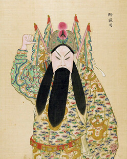 京剧人物扮相插画