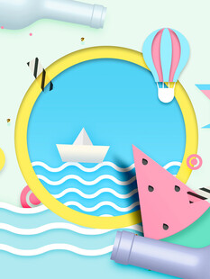 夏日海洋风创意场景布置