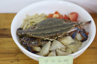 海鲜盖饭 螃蟹蔬菜大组合