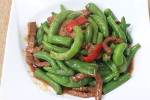青椒炒肉丝