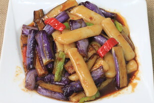 家常炒茄子豆角