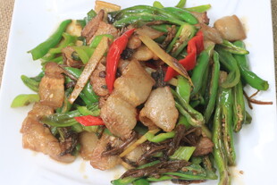 青椒炒五花肉