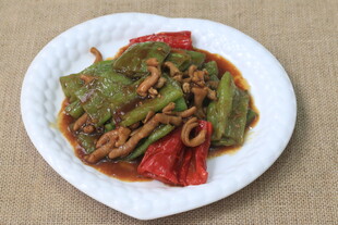 青椒炒鱿鱼