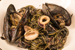 海鲜意面料理