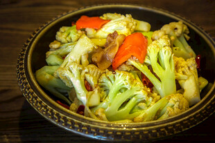 美味干锅花菜