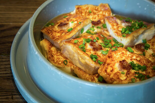 美味豆腐菜肴特写