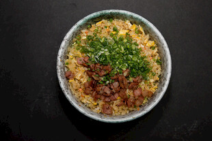 美味培根玉米炒饭