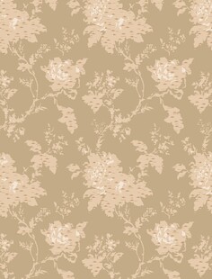 墙布花型  米色花卉图案墙纸