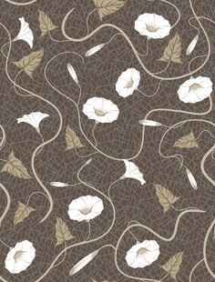 墙布花型 复古花卉图案纹理背景