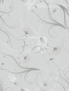 墙布花型 浅灰色花卉纹理背景图