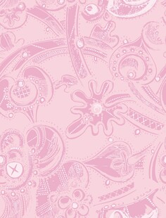 墙布花型 粉色花卉纹理背景图案