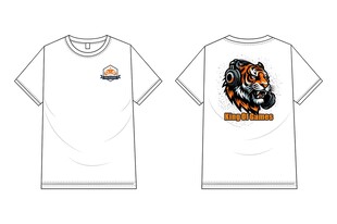 老虎图案T恤
