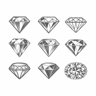 多样钻石图标设计