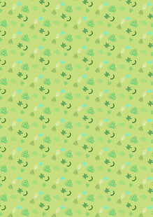 清新绿色几何图案背景