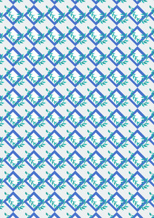 蓝白几何交错无缝纹理图案