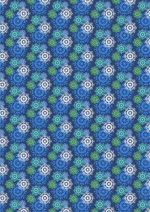 蓝绿花卉图案纹理背景