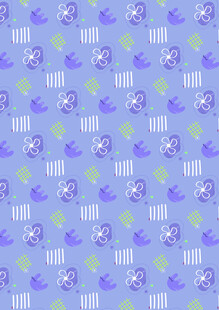 紫色卡通图案背景纹理