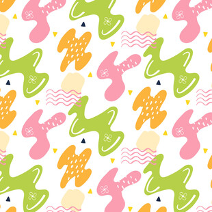 可爱卡通恐龙图案背景