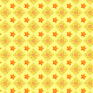 黄色星星几何图案背景