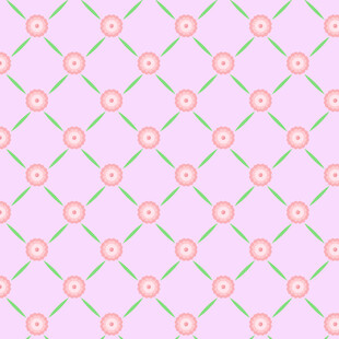 粉色花朵几何图案背景