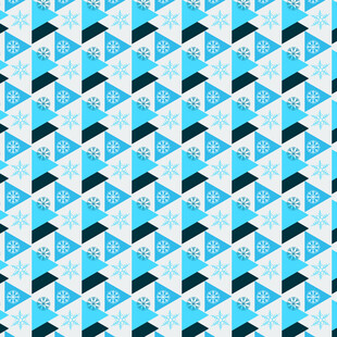 蓝白几何图案无缝背景