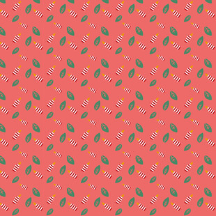 红色底绿色图案纹理背景