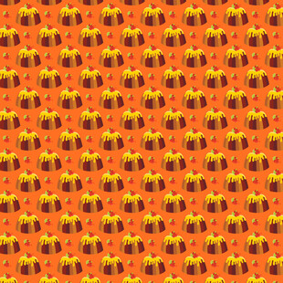 橙色蜜蜂图案背景纹理
