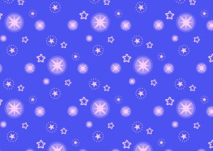 蓝色雪花图案背景