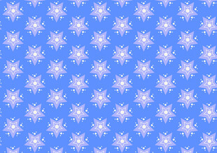 蓝色雪花图案背景