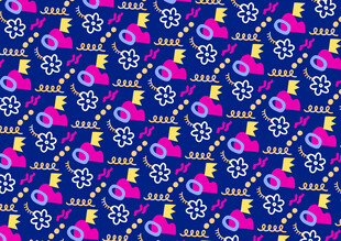 梦幻花卉图案背景