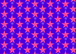蓝底红五星图案背景