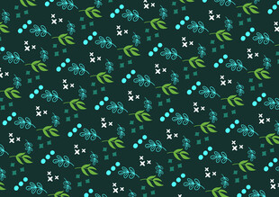 蓝绿几何图案无缝背景