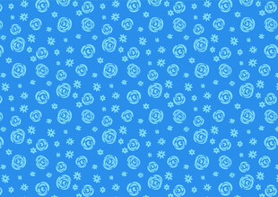 蓝色碎花图案背景
