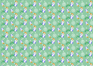 清新绿底花卉图案背景