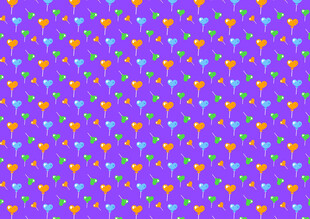 紫色心形图案背景纹理