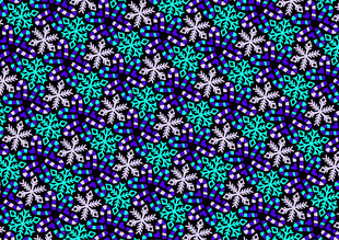 蓝绿相间的雪花图案纹理