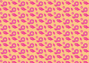 粉色嘴唇图案背景纹理