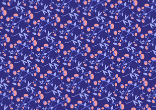 蓝色碎花图案纹理背景