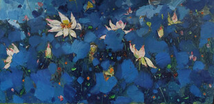 睡莲油画