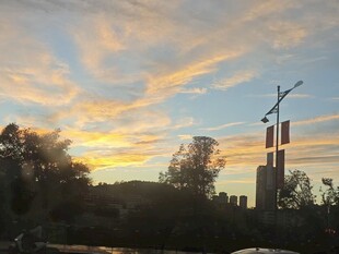 夕阳  晚霞 风景