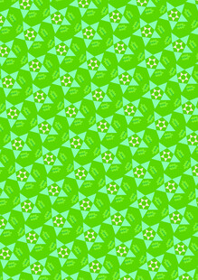 绿色花卉图案背景纹理