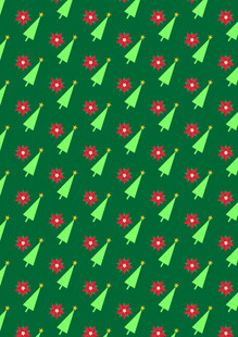 绿色圣诞树图案背景