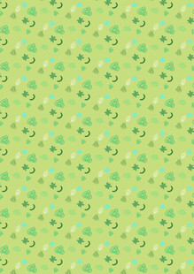 清新绿色几何图案背景