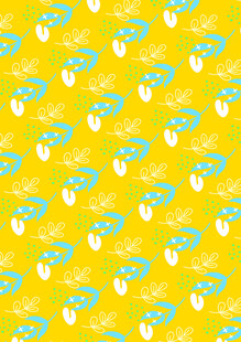 黄色背景水果图案纹理