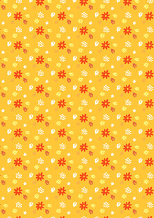 黄色小花图案背景纹理