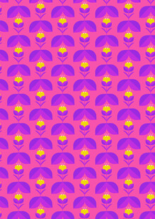 紫色花朵图案背景纹理