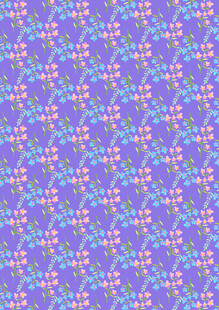 紫色花卉图案背景纹理