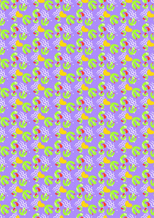 紫色花卉图案背景纹理