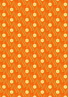 橙色波点图案背景纹理